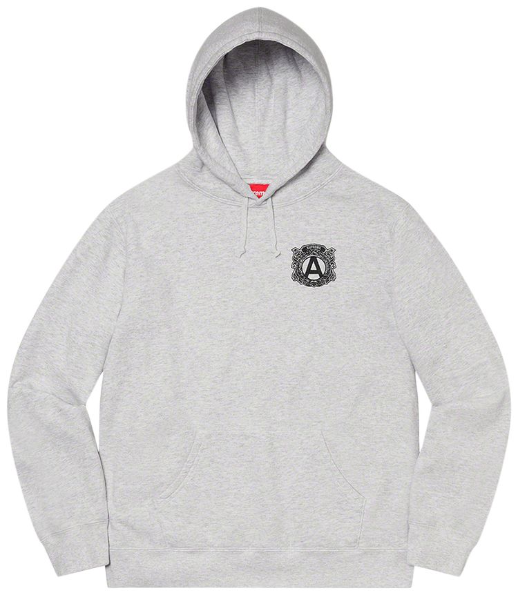 Supreme Anti Hooded Sweatshirt Ash Grey
