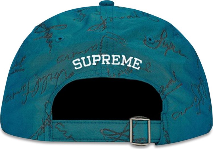 Supreme Script Logos 6 Panel Bright Teal