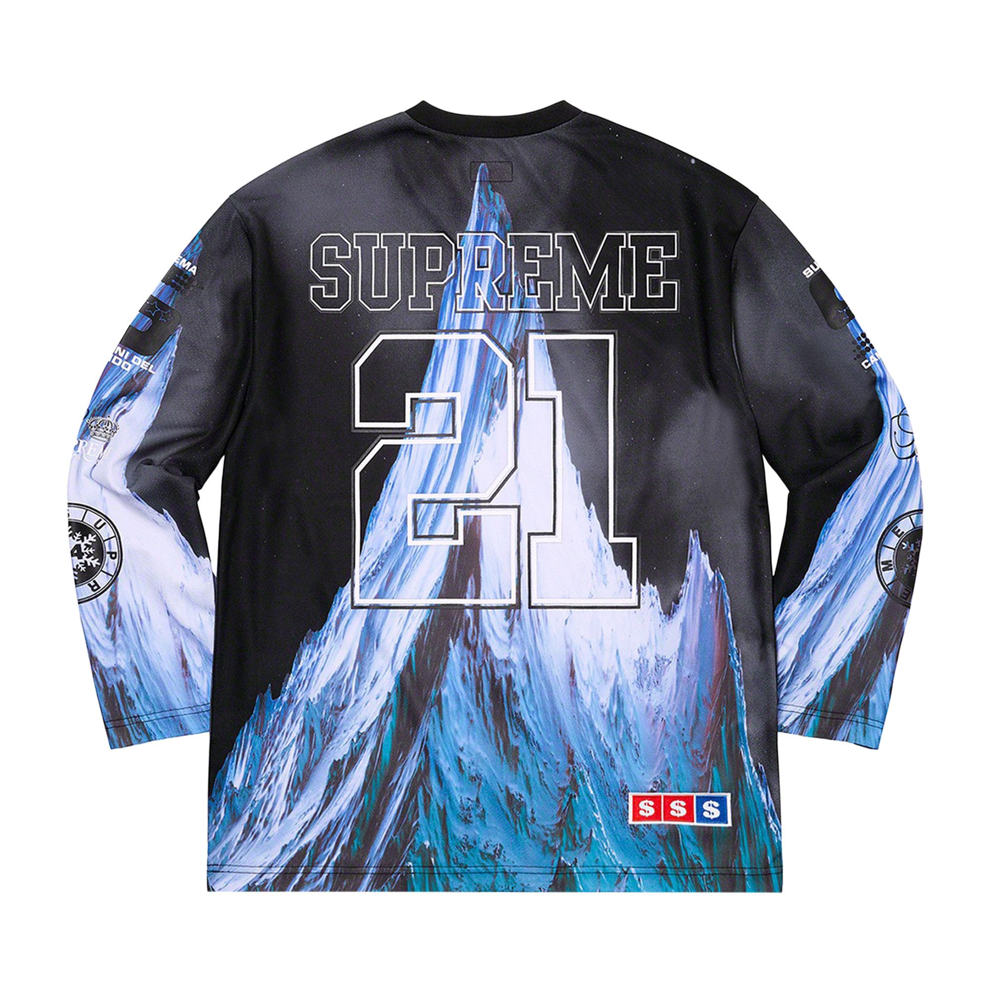 Buy Supreme Mountain Hockey Jersey 'Black' - FW21KN38 BLACK | GOAT