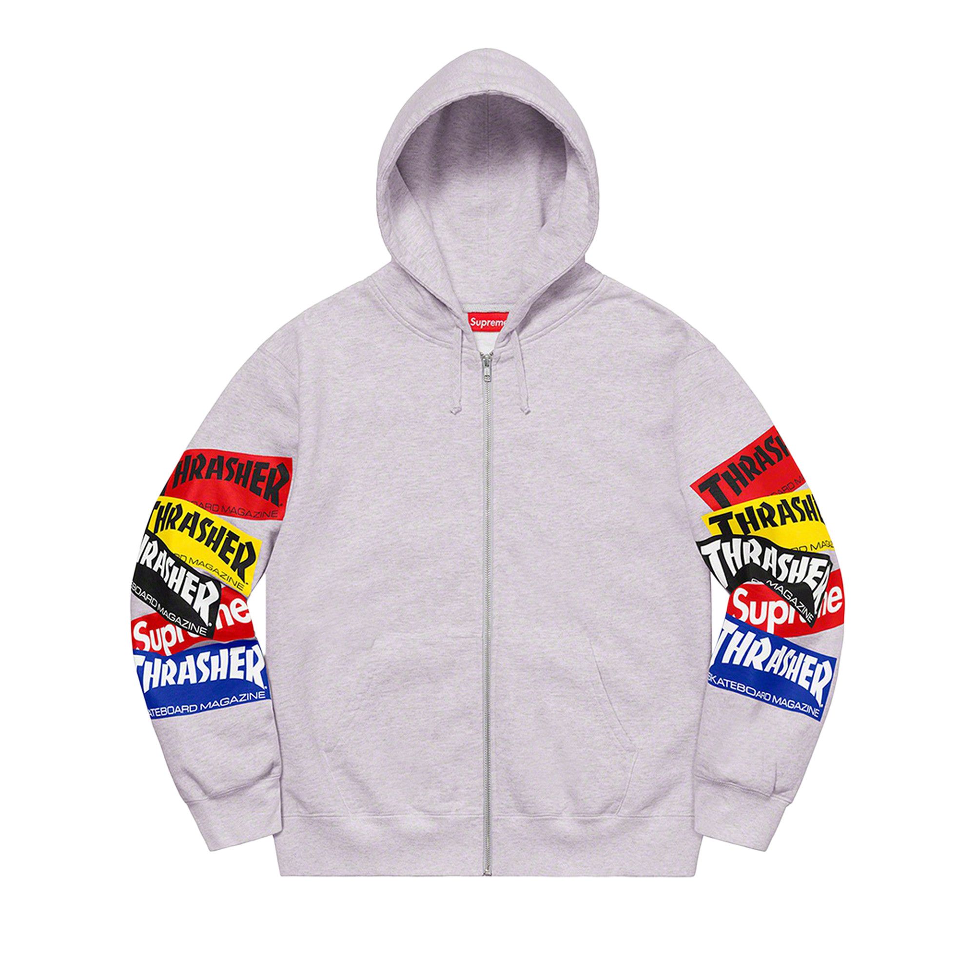 Buy Supreme x Thrasher Multi Logo Zip Up Hooded Sweatshirt