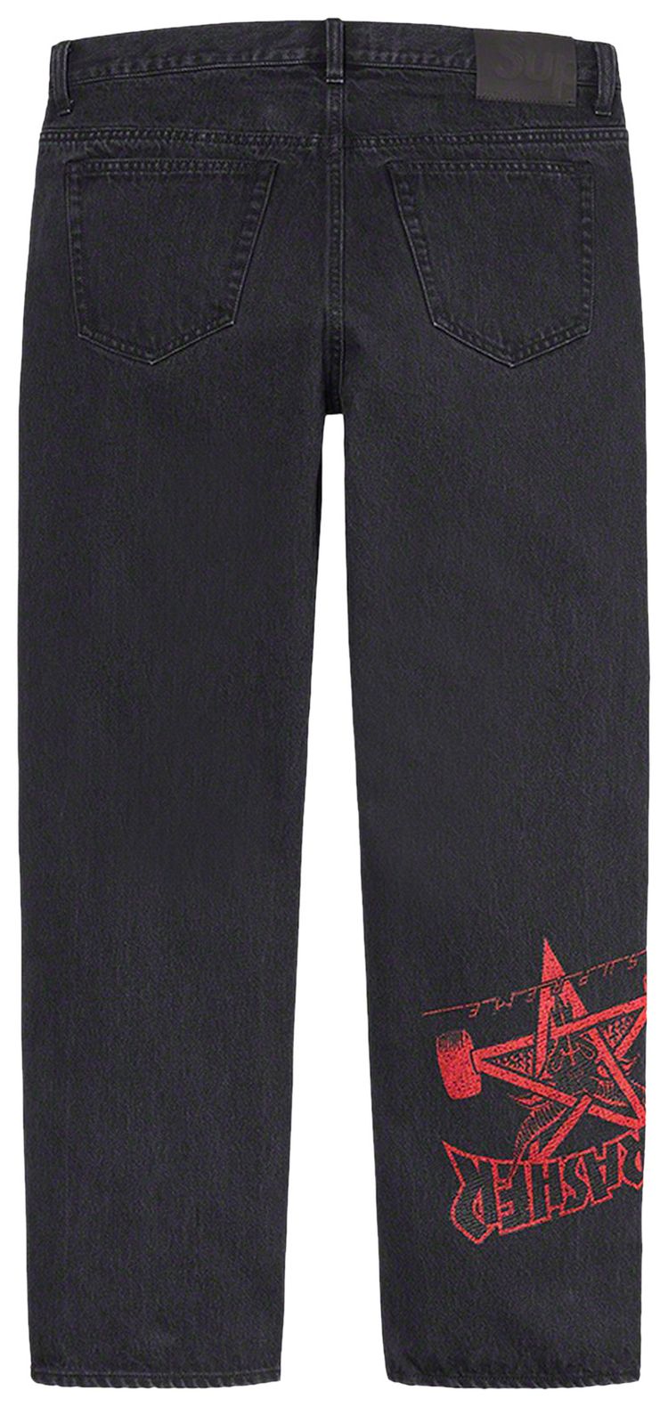 Supreme x Thrasher Regular Jean Washed Black