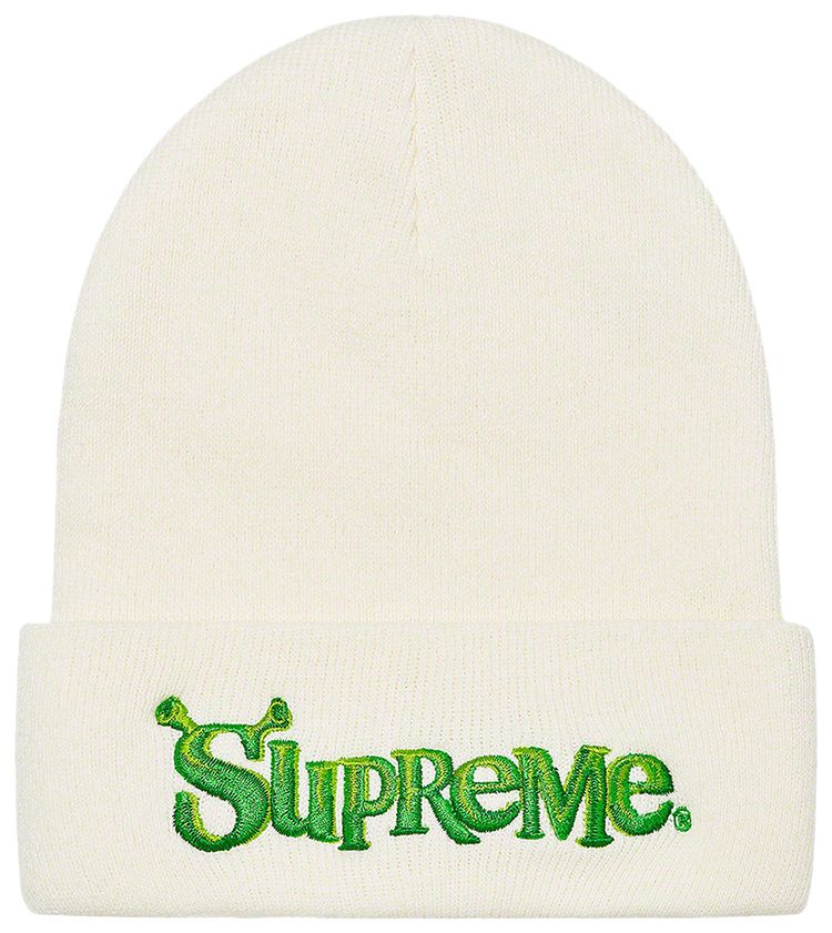 Supreme Shrek Beanie White