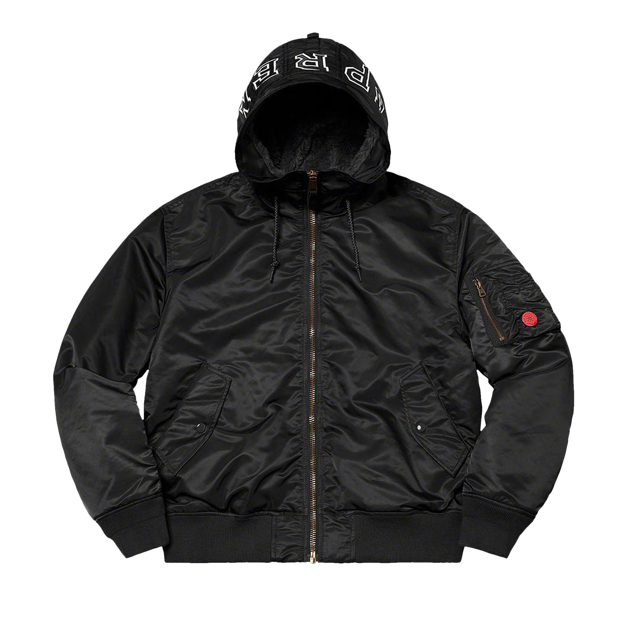 Supreme Hooded MA-1 ブラック Buy Supreme Hooded MA-1 'Black' - FW21J114 BLACK | GOAT