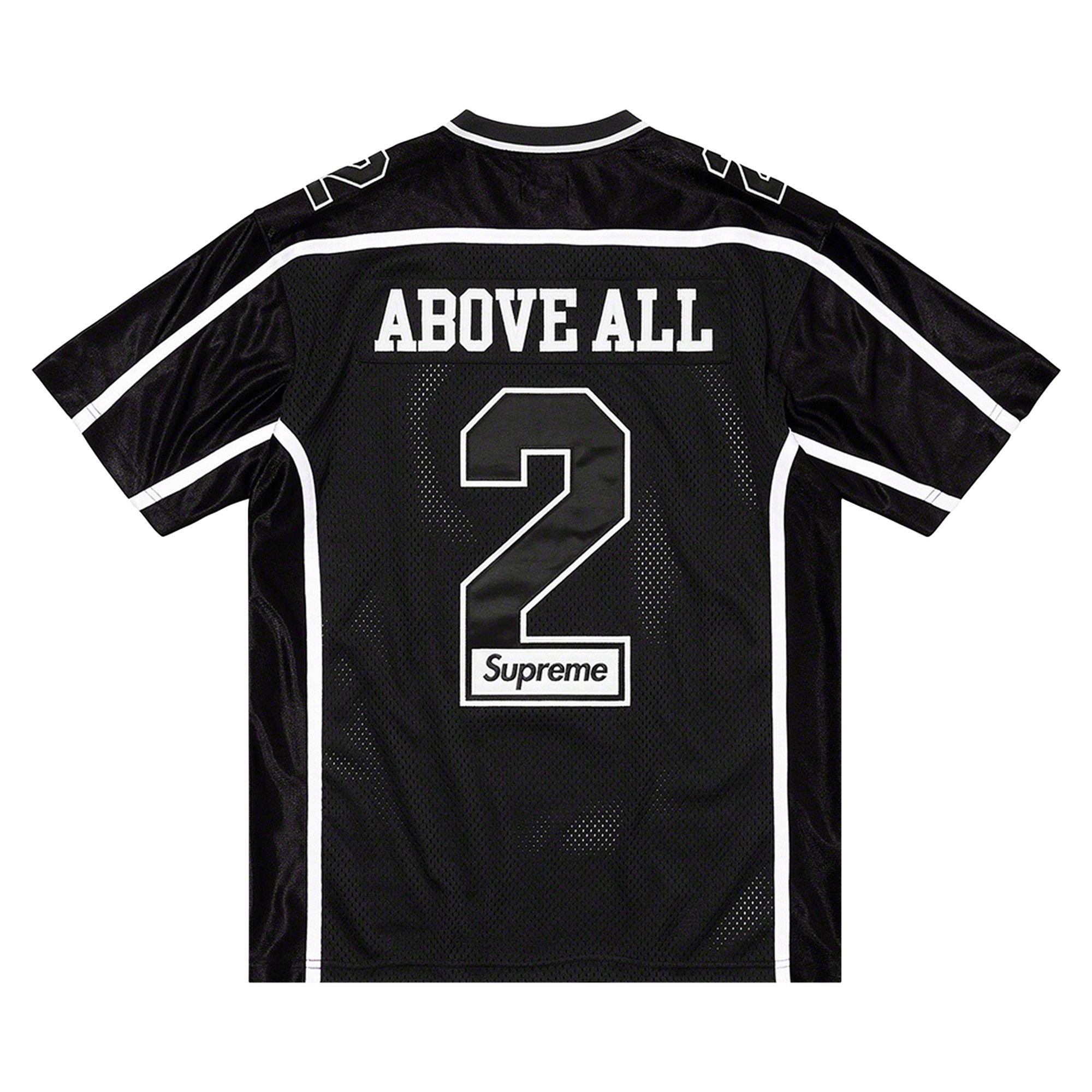 Buy Supreme Above All Football Jersey 'Black' - FW21KN73 BLACK | GOAT