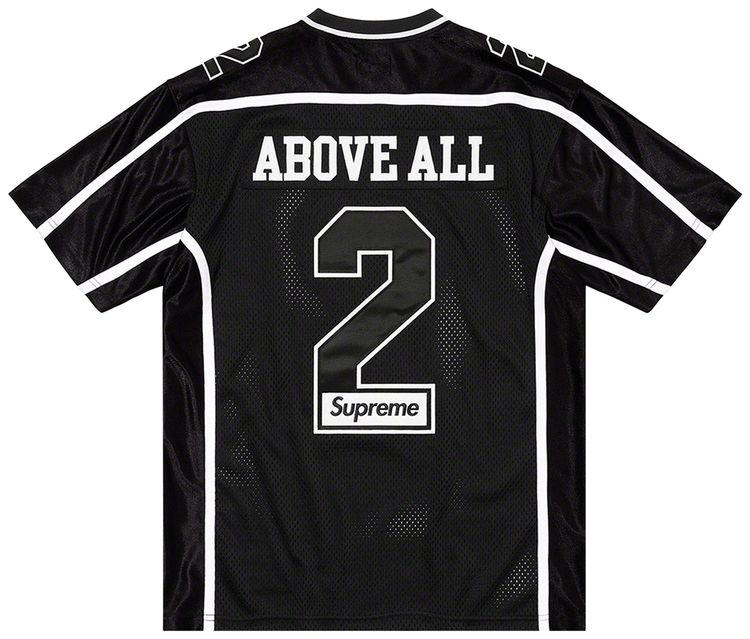 Supreme Above All Football Jersey Black