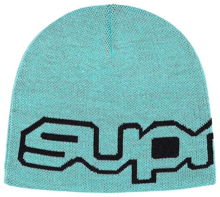 Supreme Wrap Logo Beanie Turquoise