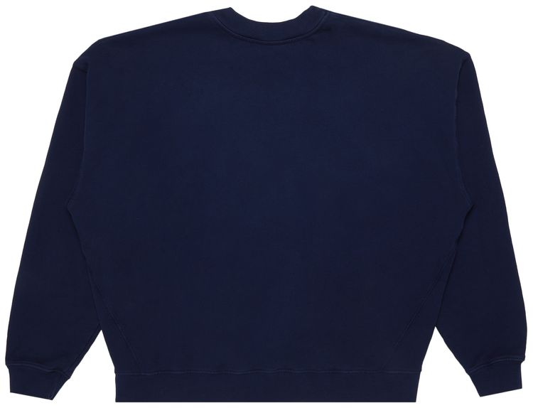 Sp5der Varsity Web Crewneck Navy