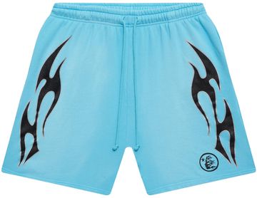HELLSTAR FLAME SHORTS BLUE