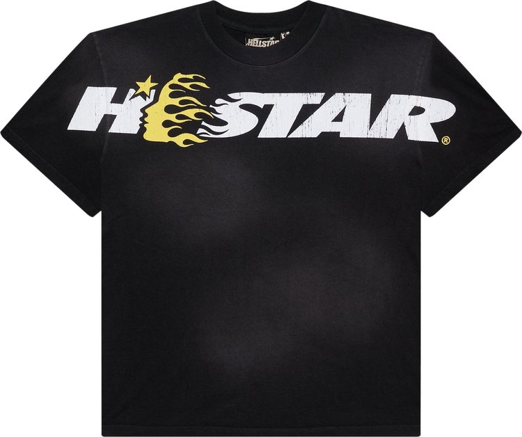 Hellstar Studios Cartoon Logo T Shirt Yellow