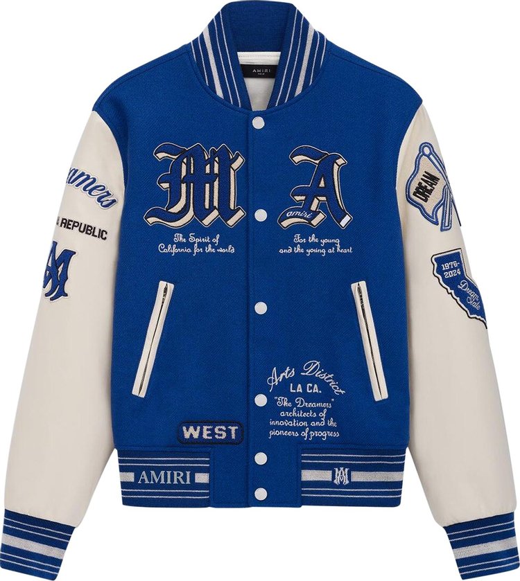 Amiri Dream Team Varsity Jacket Blue