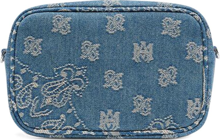 Amiri Paisley Jacquard Camera Case Antique Indigo