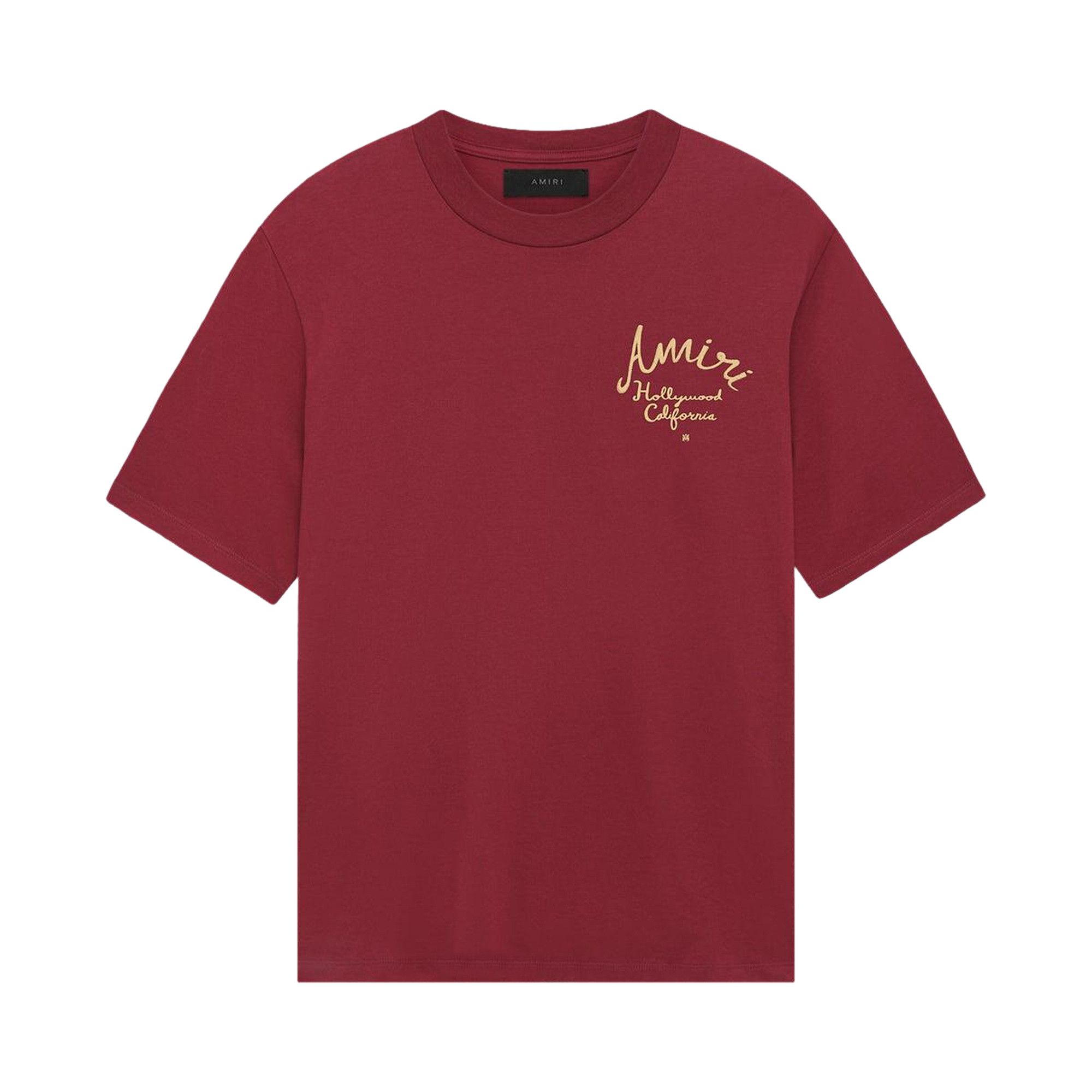 アイドル Amiri Burgundy College Logo tee M Amiri Burgundy College Logo T Shirt, $123 | SSENSE | Lookastic
