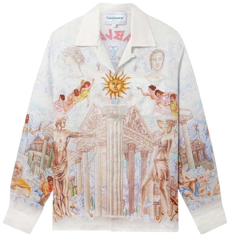 Casablanca Long Sleeve Cuban Shirt Le Temple Du Savoir