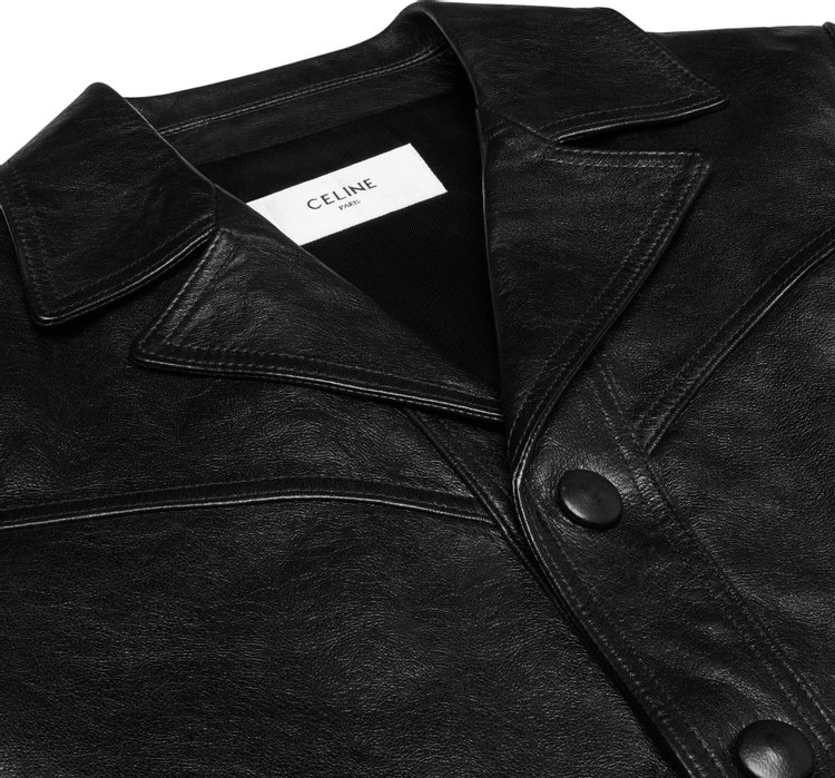 CELINE Straight Cut Blouson Jacket Black