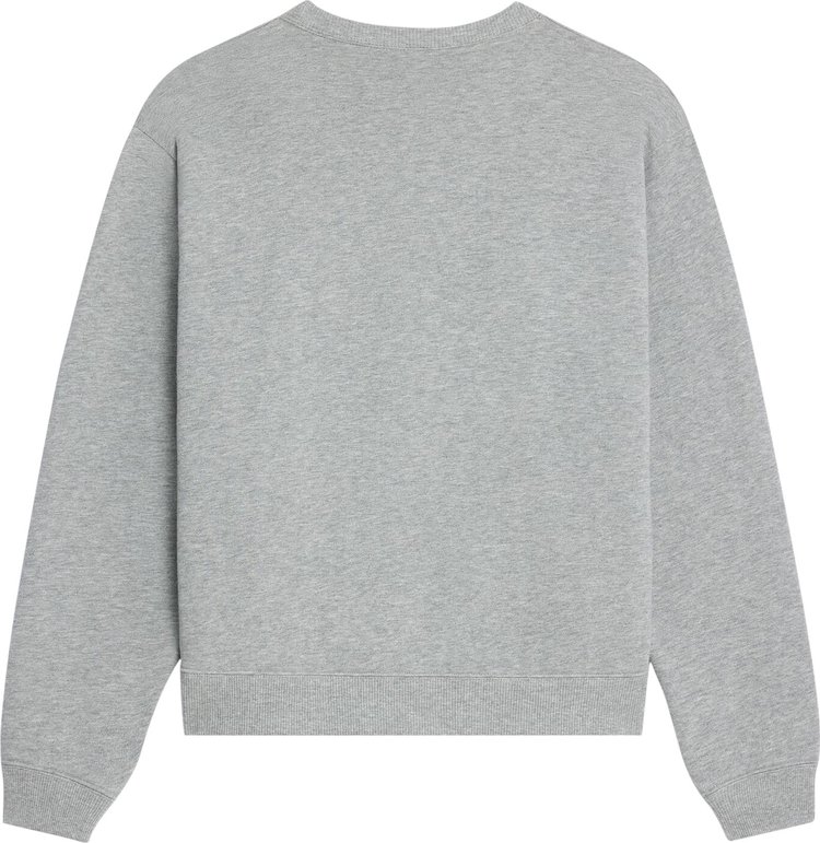 CELINE Blason Loose Sweatshirt Grey MelangeBurgundy