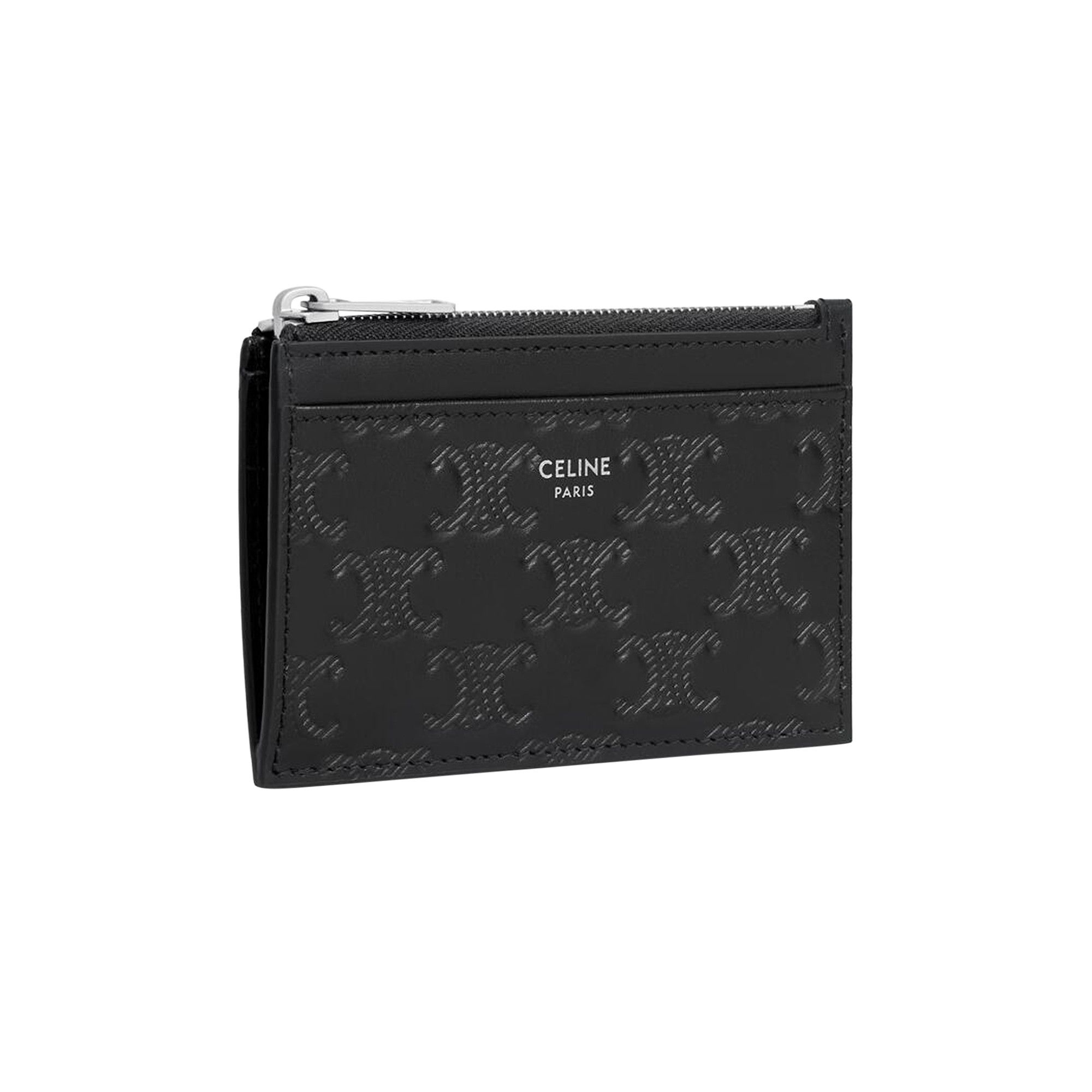 Buy CELINE Zipped Card Holder 'Black' - 10F993FQD 38SI | GOAT