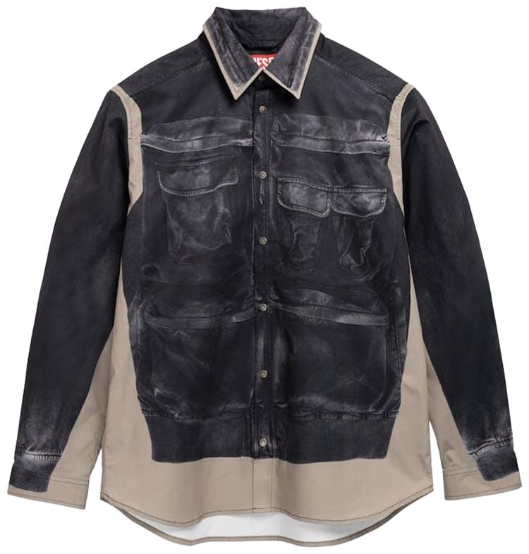 Diesel S AFTER A Twill Shirt Black