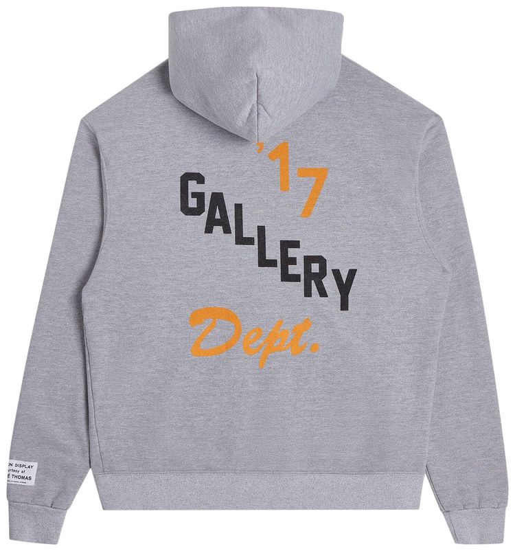 Gallery Dept Boxing Merch Zip Hoodie Heather Grey