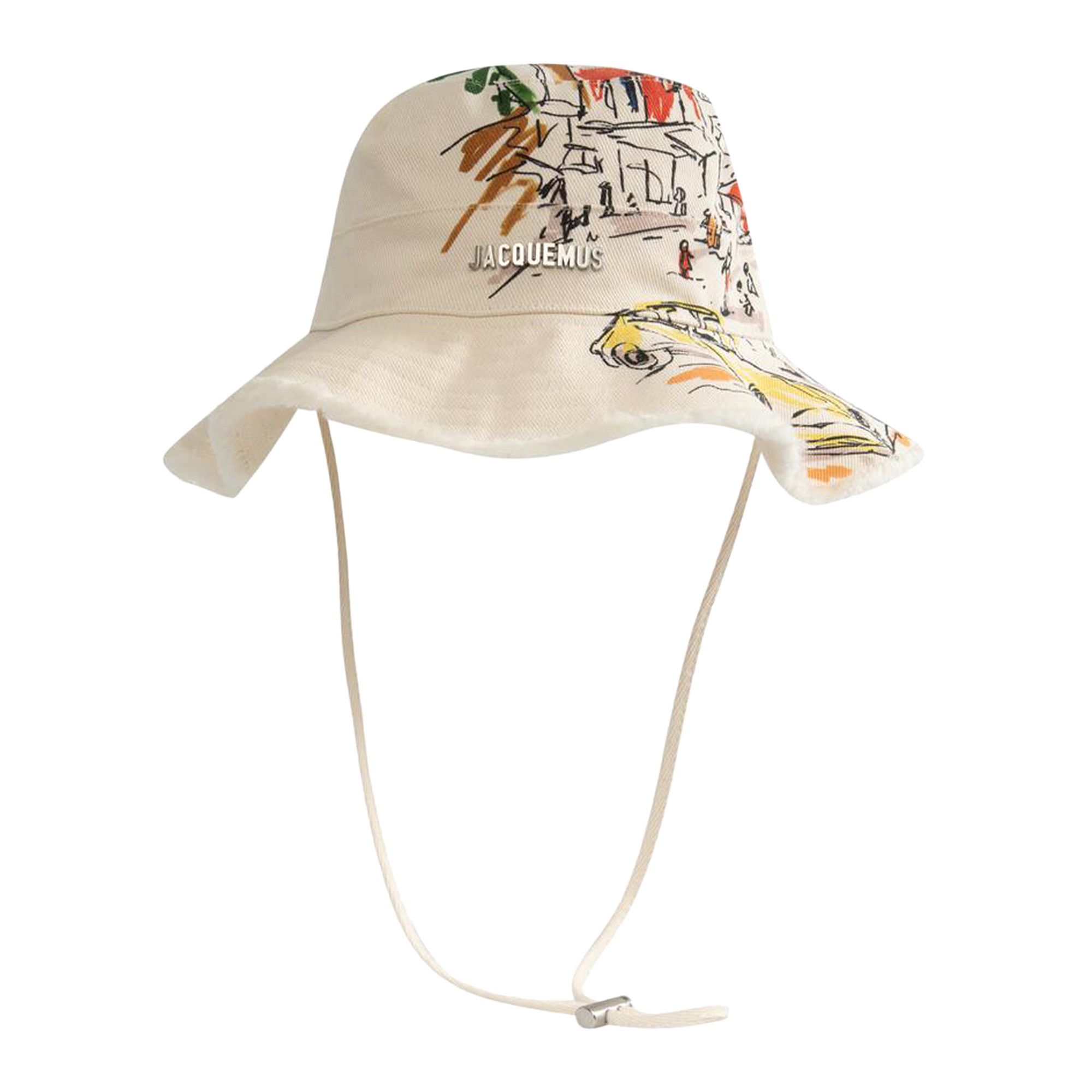 Buy Jacquemus Le Bob Artichaut 'Print Capri Cars/White