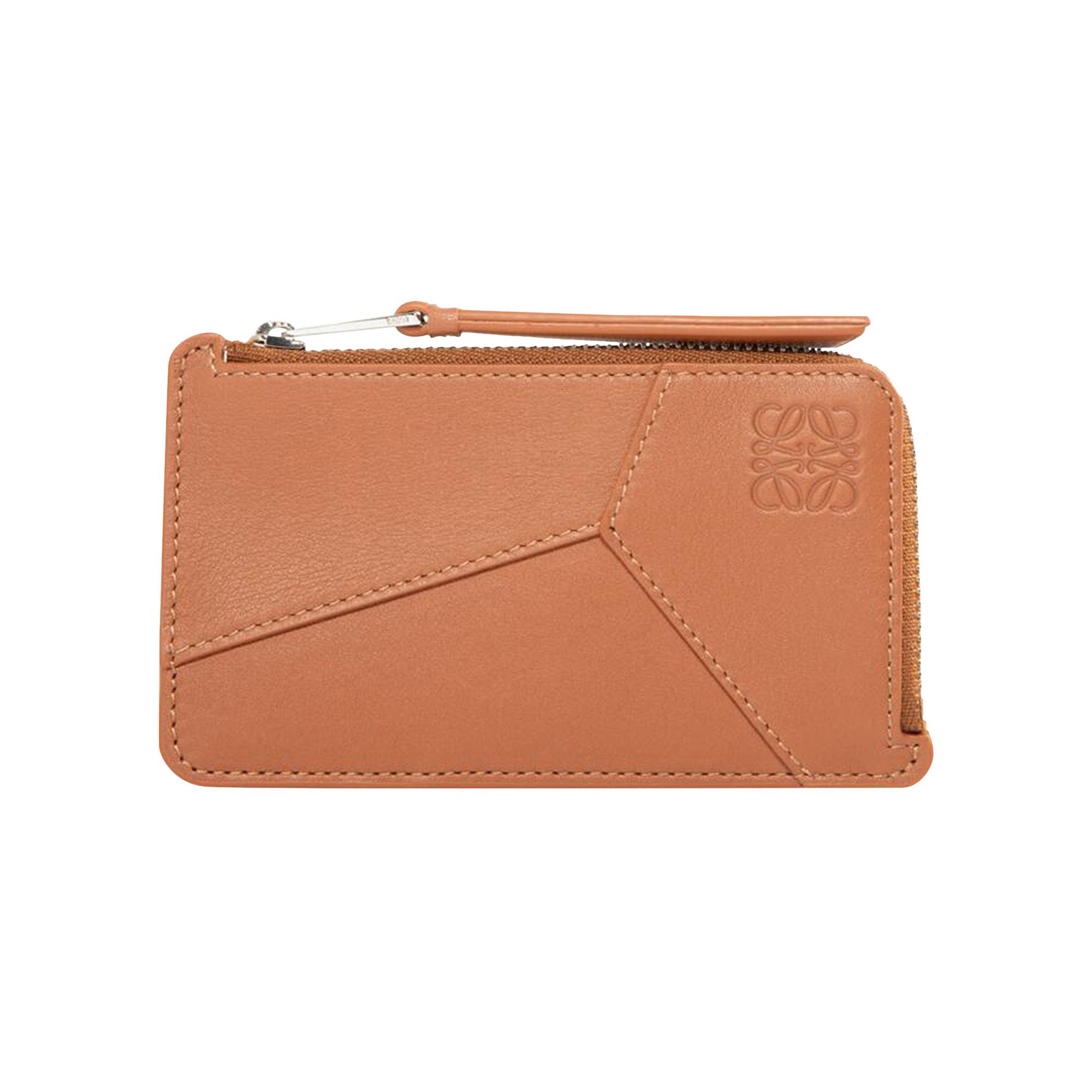 [Loewe] Puzzle Coin Card Holder - Worm ☆送料込☆ Puzzle long coin cardholder in classic calfskin Green - LOEWE