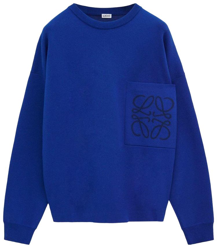 Loewe Anagram Pocket Sweater Blue