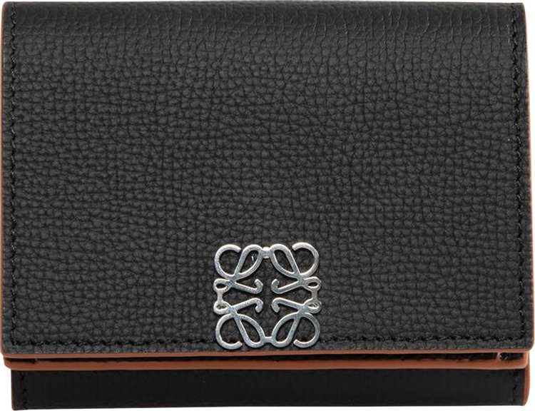 Loewe Anagram Trifold Wallet Black