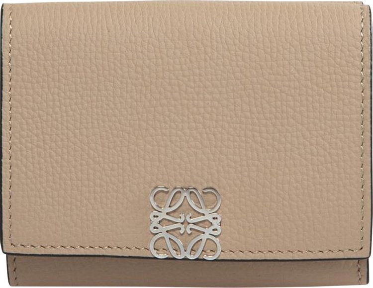 Loewe Anagram Trifold Wallet Sand