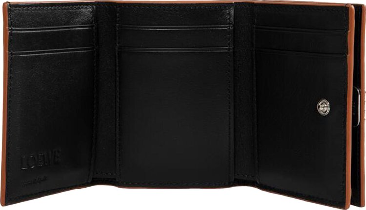 Loewe Anagram Trifold Wallet Black