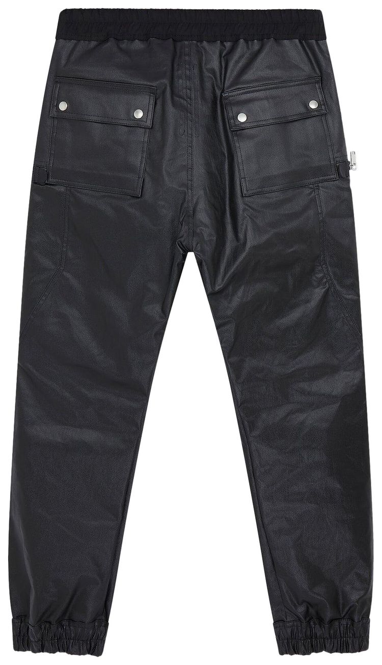 Rick Owens Bauhaus Leather Cargo Pants Black
