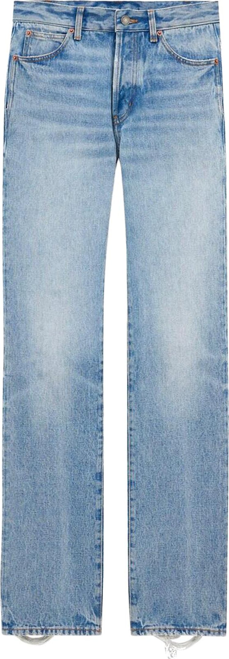 Saint Laurent Low Rise Straight Sicily Blue