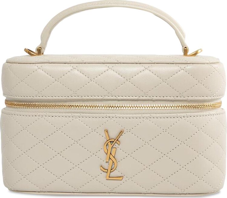 Saint Laurent Mini Gaby Vanity Bag Soft Cream