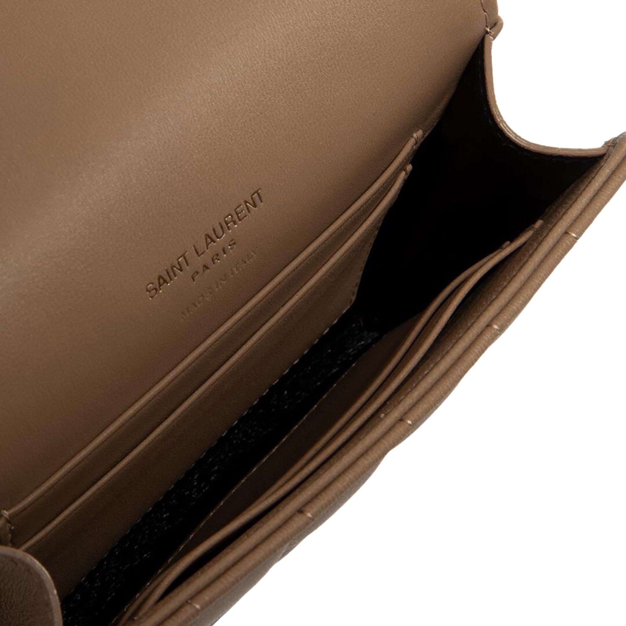 【SAINT LAURENT】quilted textured-leather ウォレット SAINT LAURENT Cassandre quilted textured-leather wallet