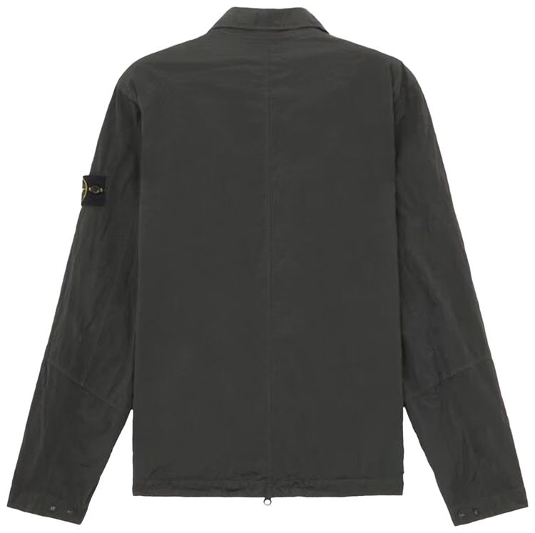 Stone Island Compass Badge Overshirt Lead Grey