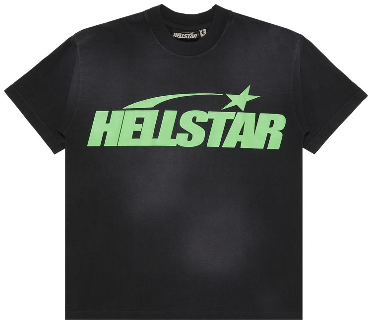 Hellstar Classic T Shirt Regular Print BlackGreen