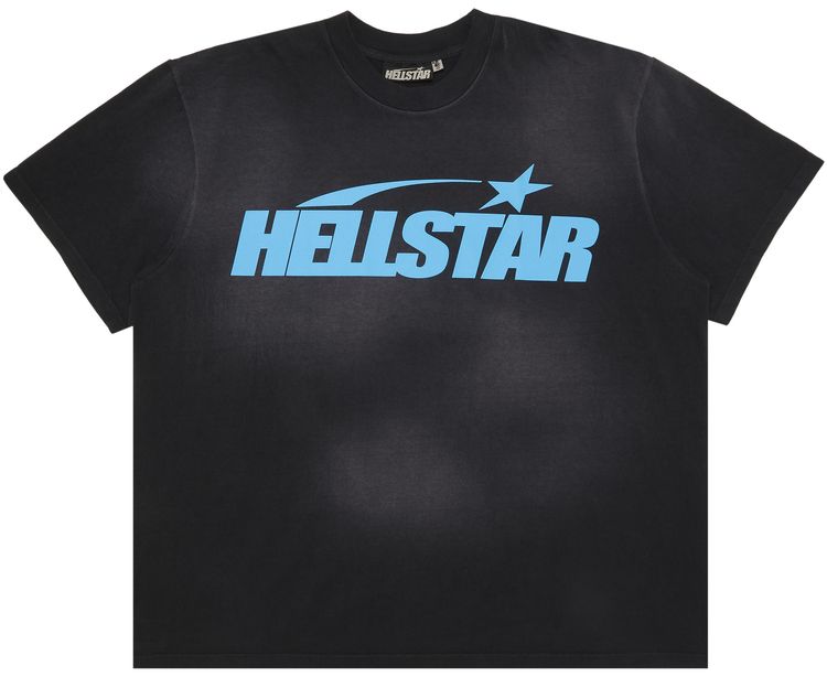 Hellstar Classic T Shirt Regular Print BlackBlue