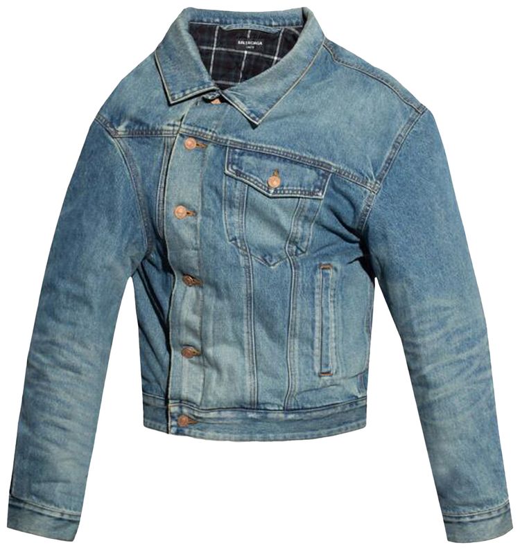 Balenciaga Deconstructed Jacket Blue