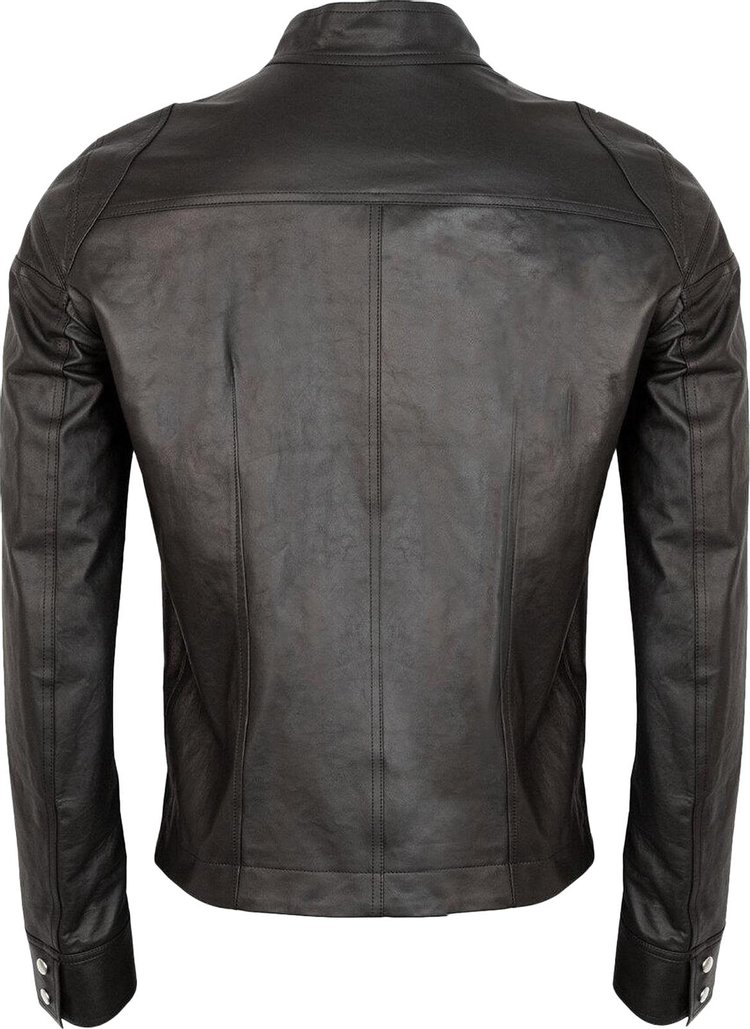 Rick Owens Lambskin Leather Jacket Black