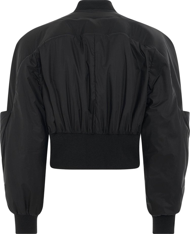 Rick Owens Cropped Girdered Bomber Black