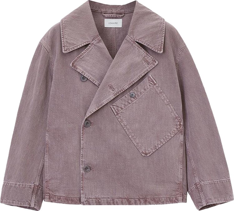 Lemaire Dispatch Jacket Denim Snow Mauve