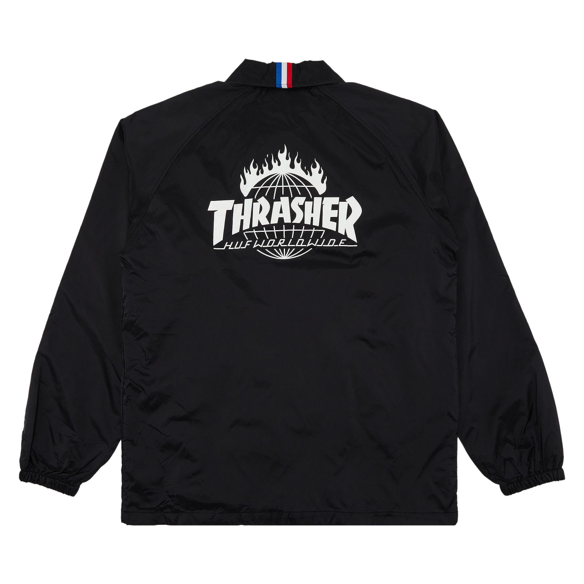 Buy HUF x Thrasher Tour De Stoops Coach Jacket Black 0132 1FW160310TTDSCJ BLAC GOAT CA