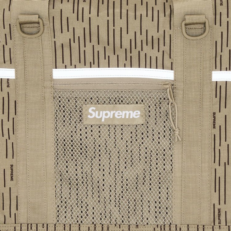 Supreme Duffle Bag Tan Raindrop