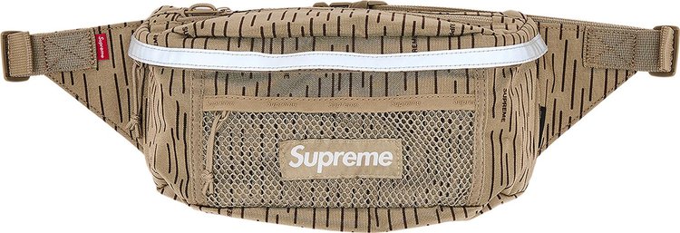 Supreme Waist Bag Tan Raindrop