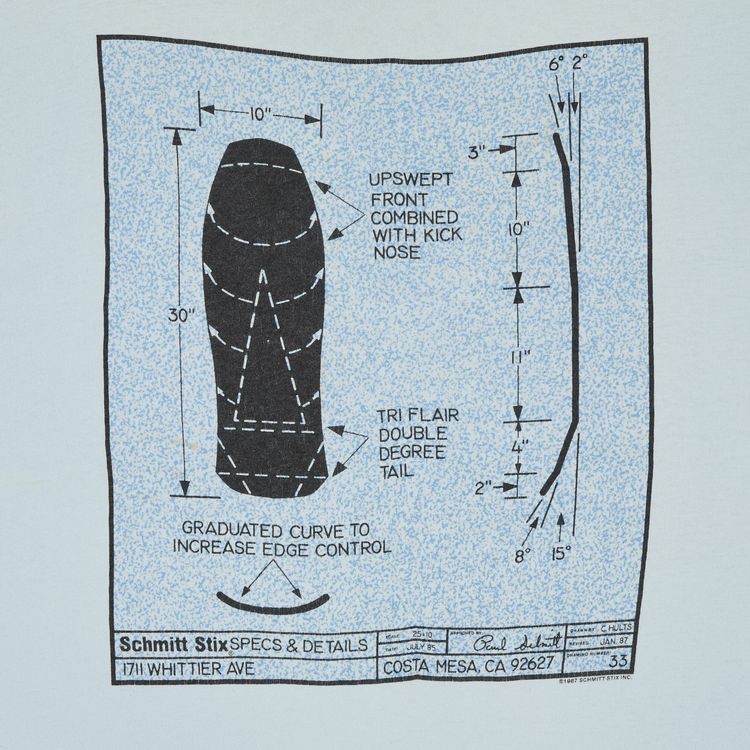 Vintage Vision Street Wear Schmitt Stix Skateboard T Shirt