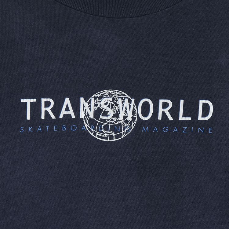 Vintage Transworld Skateboarding Globe Tee Navy