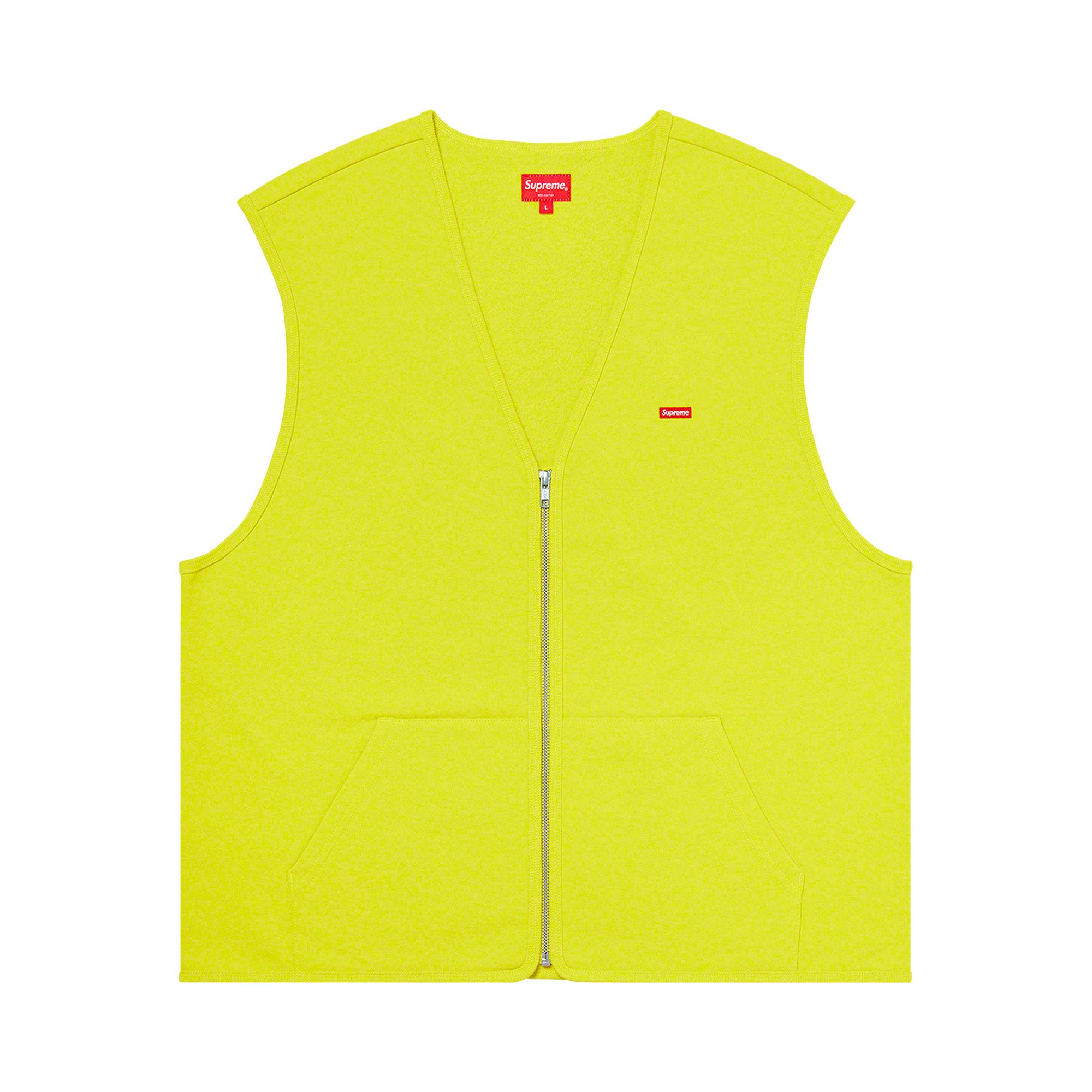 トップス Supreme zip up sweat vest Buy Supreme Zip Up Sweat Vest 'Acid Green' - FW20SW27 ACID GREEN