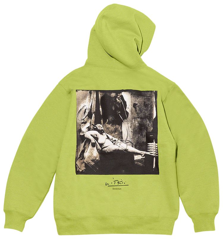 Supreme x Joel Peter Witkin Sanitarium Hooded Sweatshirt Lime
