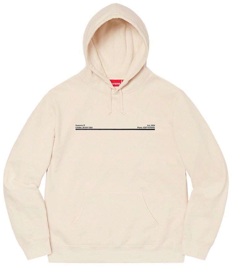 Supreme Shop Hooded Sweatshirt   New York Natural