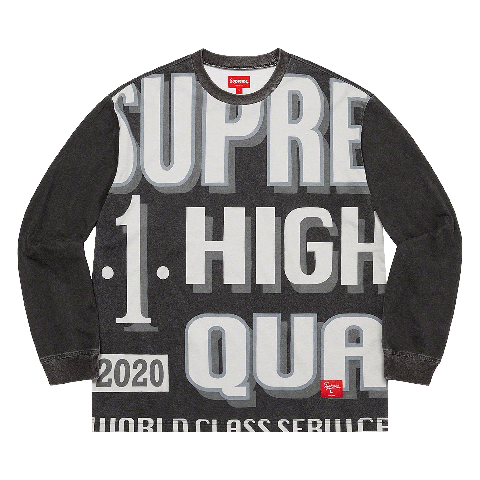 Buy Supreme World Class Long-Sleeve Top 'Black' - FW20KN78 BLACK