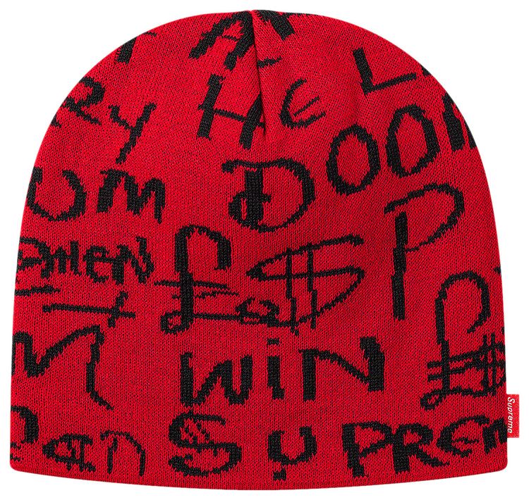 Supreme Black Ark Beanie Red