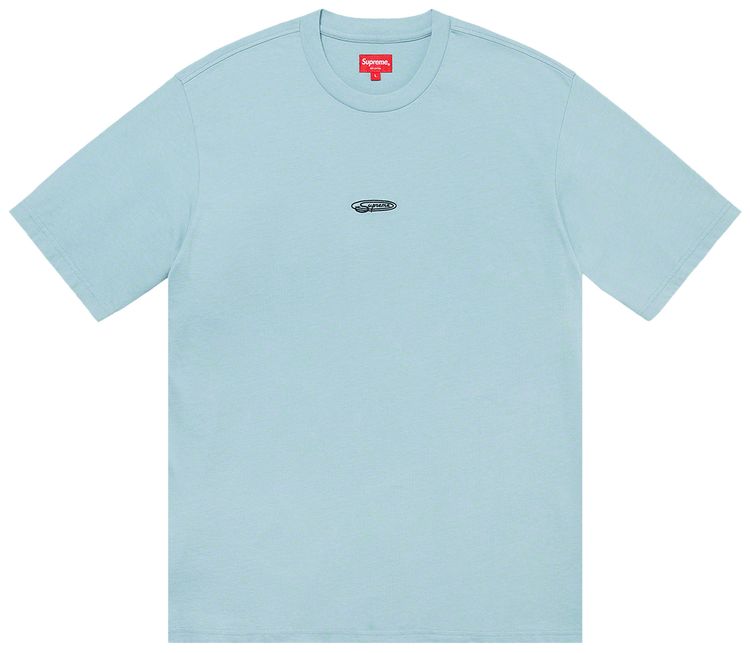 Supreme Oval Short Sleeve Top Light Slate
